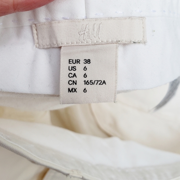 H&M White Flowy Dress Pants - Picture 4 of 5